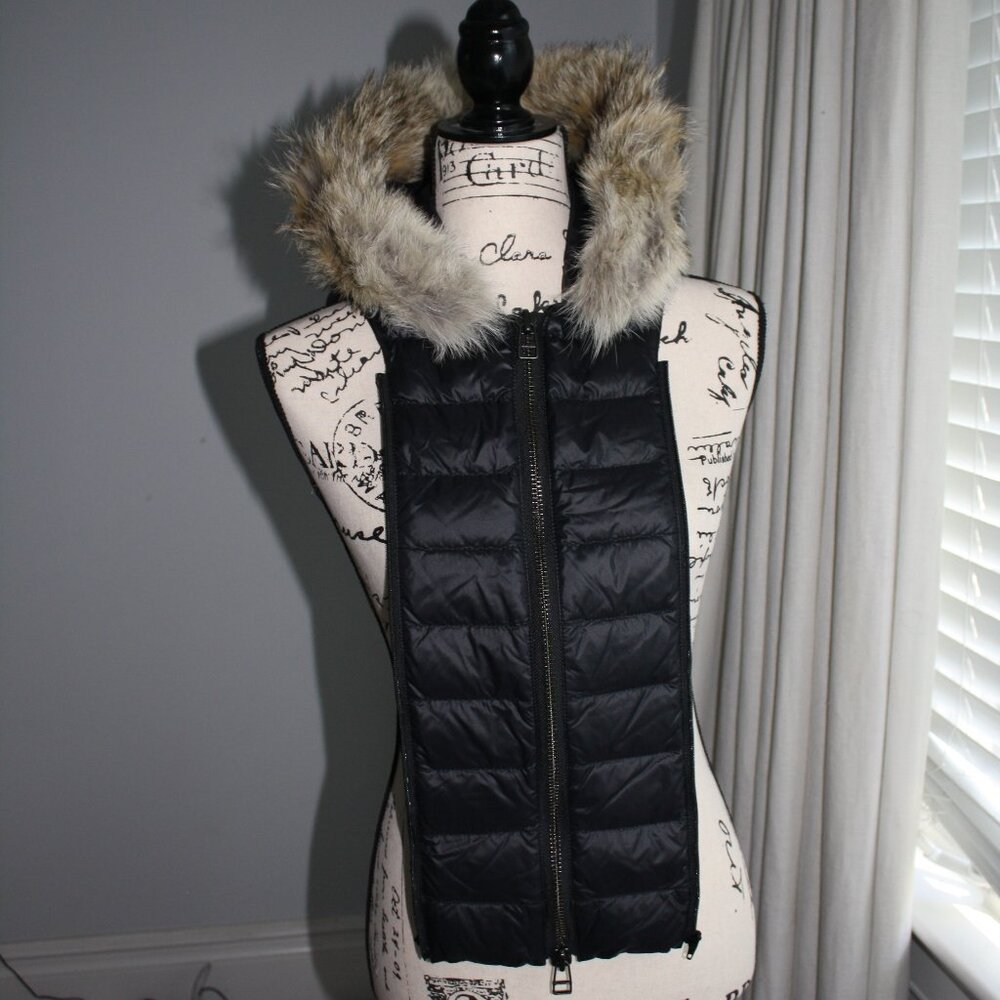 Veronica Beard --Puffer Fur Trim Hoodie Dickey
